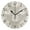Black, variant on Pinecones Hand Painted Round Wall Clock Silent Analog Battery Operated Gold Pointer Home Decor 9.84" Diameter