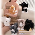 thumbnail image 2 of Multipurpose Lifelikes Cats Sturdy Plush Toy Soft Stuffed Animals Kitten Model Portable for Kids and Festival Gifts, 2 of 4