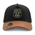 thumbnail image 2 of Knite Gorra Trucker Route 66 Iron Horse Negra Visera Cafe Tipo Piel Malla Biker, 2 of 5