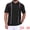Black, variant on DARING DIVA Men's Striped Knit Chest Pocket Short Sleeve Vintage Golf Shirts S Green