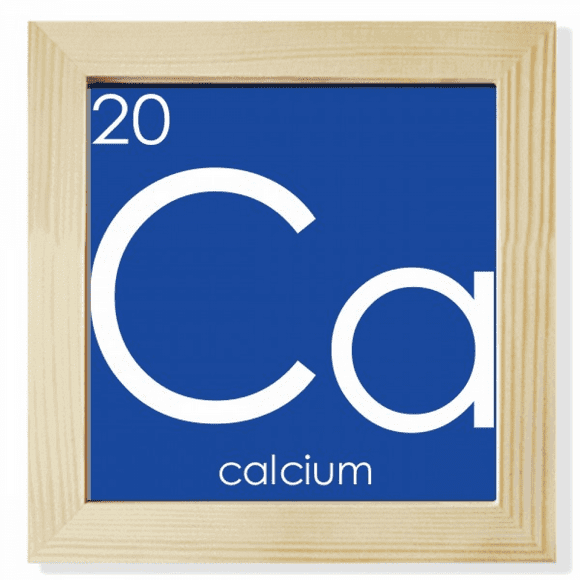 Chestry Elements Period Table Alkaline Earth Metal Calcium Ca Square Picture Frame Wall Tabletop Display