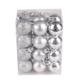 thumbnail image 3 of 24Pcs Christmas Ornaments Set Shatterproof Christmas Tree Ball Ornaments, Christmas Ball Hanging Ornaments for Xmas Tree, Home, Party, Holiday Christmas Decorations,Silver, 3 of 4