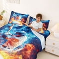 thumbnail image 3 of Erosebridal Baseball Gamer Full Size Sheets,Ball Games Sport Theme Bed Sheets For Boy Teens 4pcs, 3 of 6
