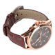 thumbnail image 5 of Reloj para hombre Bling Bling con Caja de oro rosa esfera negra movimiento de cuarzo Resistente al agua, 5 of 12