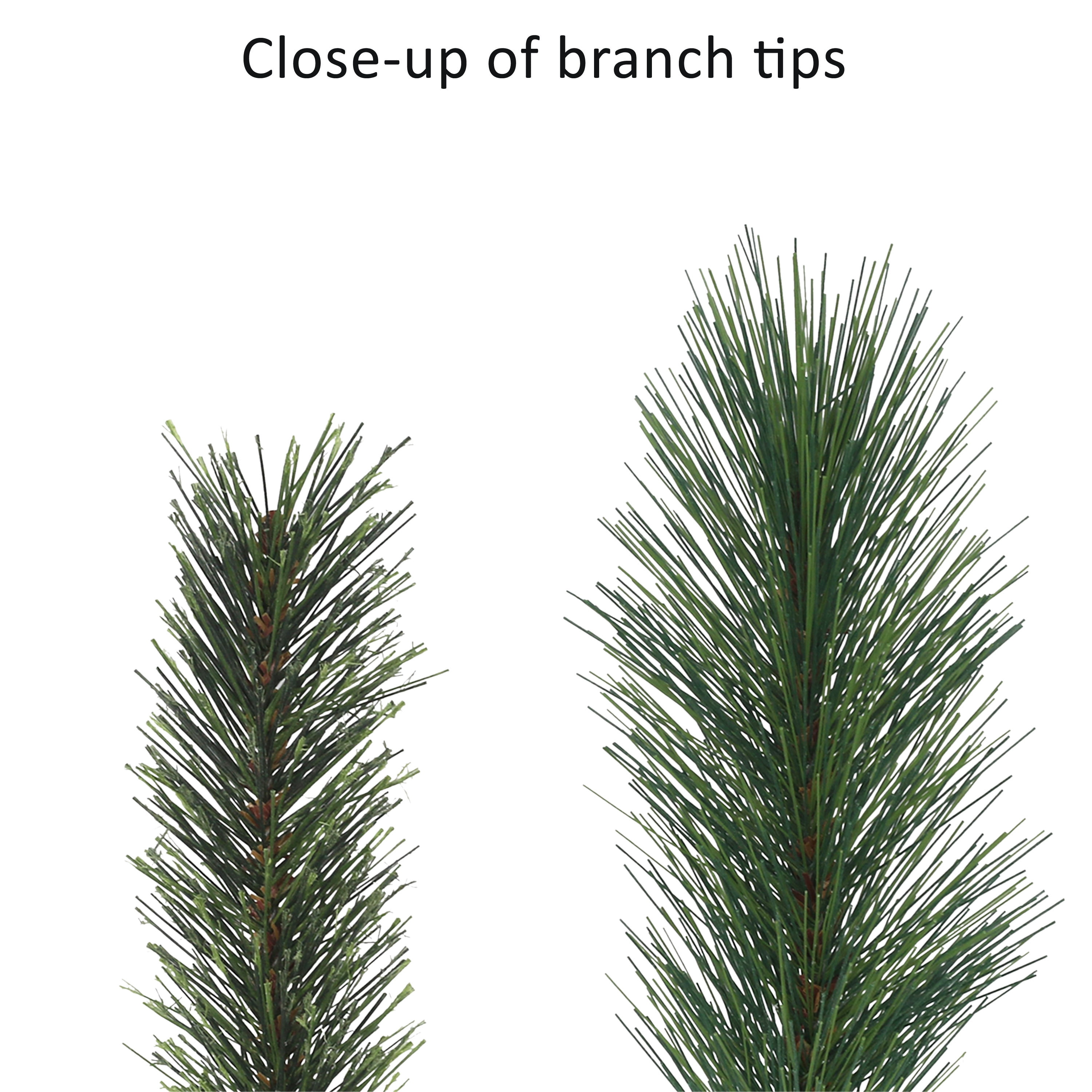 Puleo International 6.5 ft Pre-Lit Teton Artificial Pine Tree 955 Tips with 400 Clear LED Lights