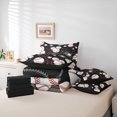 thumbnail image 6 of Homewish Teens Boys Sport Baseball 7-Piece Twin Bedding Sets,Ball Game Bedding Comforter Set,Black White Breathable Sheet Sets,Breathable Home Decor,Reversible, 6 of 8