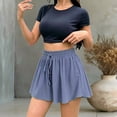 thumbnail image 2 of ZHOGXU Stylish Mini Skirts For Womens Solid Color Summer A Line Outdoor Shopping Dating, 2 of 5