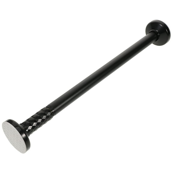 FUEENIRVA Adjustable Black Tension Curtain Rod No Drilling Extendable Rod for Home Use