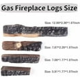 thumbnail image 2 of 4pcs Small Gas Fireplace Logs Set of Ceramic Wood Logs for Fireplace Decorative,Use in Ethanol Fireplace，Propane Fire Bowl and Outdoor Fire Pit, 2 of 6