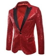 thumbnail image 1 of Fortune Veston Scintillant Formel pour Hommes, Veste de Complet à Paillettes, Manteau de Danse Bling pour Hommes, Blazer Gentleman Formel, 1 of 5