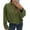 Army Green, variant on Women's Fashion Solid Color Batwing Sleeve Zipper Jacket, Pilot Style Top with Casual Outerwear Design,Army Green S