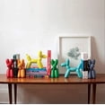 thumbnail image 2 of First of a Kind Balloon Dog Ceramic Bookend Decor and Modern Home Decor Sculpture in Green, 2 of 2