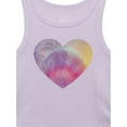 thumbnail image 2 of Wonder Nation Little Girls & Big Girls Embellished Graphic Tank Top with Side Ties, Sizes 4-18 & Plus, 2 of 3