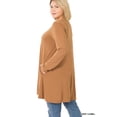 thumbnail image 4 of Zenana Women & Plus Long Sleeve Jersey Flared Tunic Top with Side Pockets, 4 of 4
