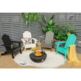 thumbnail image 4 of Gymax 2PCS Patio Folding Adirondack Chair Weather Resistant Cup Holder Yard Turquoise, 4 of 8