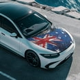 thumbnail image 4 of Uorisanigo Car Hood Cover Washable Retro Australian Flag Car Hood Protective Covers Elastic Fabrics Can be Washed Stretch Polyester Fabric Cover Personalized Suitable for Cars, 4 of 7