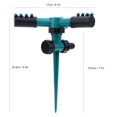 BORDSTRACT Lawn Sprinkler, Auto OIF8 Water Sprinkler for Lawn, Zinc