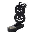 thumbnail image 1 of Candelabro de Halloween negro con múltiples formas, suministros para fiestas, candelabro con proyección de sombras de terror, decoración de Halloween de hierro, 1 of 6