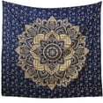 thumbnail image 2 of ColorDecor Gold Mandala Tapestry Bedroom Aesthetic - Indie Wall Tapestry Hippie Room Decor - Boho Tapestrys –Trippy Large Tapestry, 2 of 2