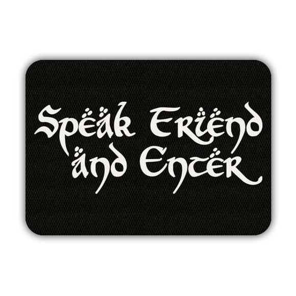 Tapete Decorativo Speak de 70x50 Cm Black Elitemat Decorativo