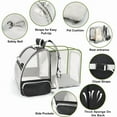 thumbnail image 4 of DENZUS Pet Backpack, Expandable Travel Carrier for Medium Cats and Small Dogs up to 17 lbs, Breathable Collapsible Bag for Hiking – Black, 4 of 8