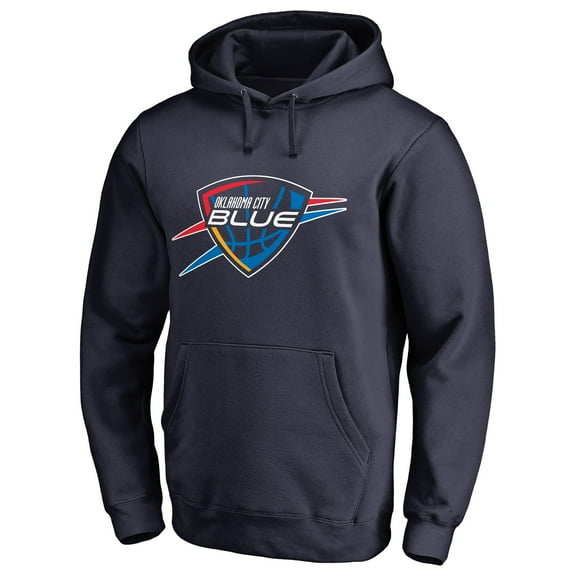Men's Navy Oklahoma City Blue Primary Logo Pullover Hoodie