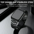 thumbnail image 2 of Hionly Stainless Steel Band Metal Compatible with Apple Watch Bands and Case 41mm 40mm 38mm 45mm 44mm 42mm Women Men, Adjustable Link Metal Wristbands Replacement iWatch Series 9 8 7 SE 6 5 4 3 2 1, 2 of 9