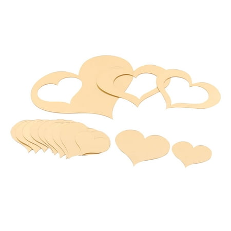 Acrylic Wallpaper - Bedroom Acrylic Heart Pattern Removable Mirror Wall Sticker Wallpaper Gold Tone