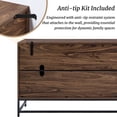 thumbnail image 4 of Carolayne 63‘’ Sideboard Buffet Cabinet with 3 Drawers and 2 Doors for Living Room, Dining Room, Black Walnut Grain, 4 of 9
