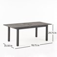 thumbnail image 5 of Christopher Knight Home Mantero Outdoor 8 Seater Acacia Wood Adirondack Dining Set by, 5 of 5