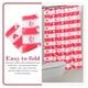 thumbnail image 4 of KAKOWELY Cortina de ducha de poliéster con estampado de corazón para baño, 4 of 5