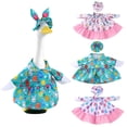 thumbnail image 4 of Easter Porch Goose Clothing Festive Bunny Design Outfit with Headband for 23 Inch Garden Lawn Statue Decoration Seasonal Yard Ornament Pink, 4 of 4