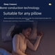 thumbnail image 5 of Altavoz de almohada con sonido de conducción ósea para dormir, almohada para dormir, altavoz inalámbrico con resonancia de sonido pequeño e inteligente, auriculares Bluetooth, 5 of 5