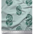 thumbnail image 1 of Soimoi Cotton Voile Fabric Leaves Block Printed Craft Fabric by The Yard 42 Inch Wide, 1 of 3