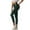 Green, variant on UJNDER Women's Fashion PU Leather Pants High Waist Solid Color Slim Fit Nightclub Autumn Winter Black L