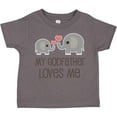 thumbnail image 3 of Inktastic My Godfather Loves Me Godson Boys or Girls Toddler T-Shirt, 3 of 5