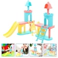 thumbnail image 3 of 2Pcs Mini House Amusement Park Slide Toy Accessories Mini House Slide Models, 3 of 9