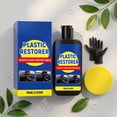 thumbnail image 5 of Faded Plastic Restorer for Cars, QQZ Black Finish Restorer Color Protectant, Vinyl Rubber Interior Exterior Auto Detailing Solution for Like Appearance, 5 of 7