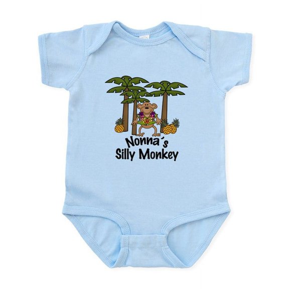 CafePress - Nonna's Silly Monkey Boy Baby/Toddler Bodysuits - Baby Light Bodysuit, Size Newborn - 24 Months