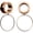 Gold, 6mm, variant on 2PCS Surgical Steel Large Hoop Ear Tunnels and Plugs - Dangle Expander Gauges Stretcher Piercing for Women (6mm - 25mm)