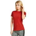 thumbnail image 3 of Women's Classic Fit Crew Neck T-Shirt, Red, M, 1 Piece, 3 of 3