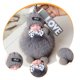 thumbnail image 1 of Accesorios colgantes de bolso de bolso de llavero de lujoso Fashion Adorable Decoración linda Cadena de llaves Ornamento para niños Gris, 1 of 10