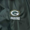 thumbnail image 3 of Men's Green Green Bay Packers Coaches Classic Raglan Full-Snap Windbreaker Jacket, 3 of 4