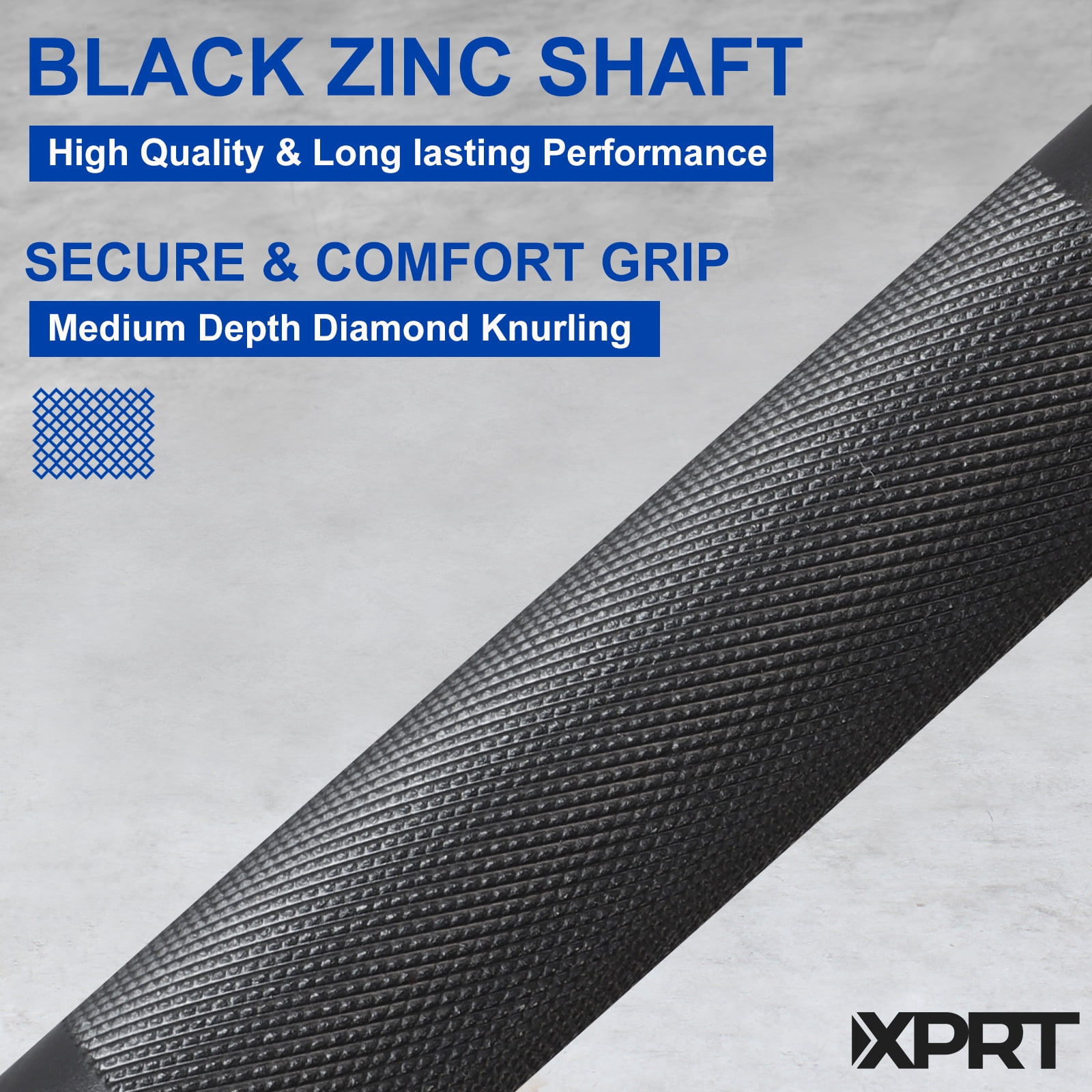 XPRT Fitness Solid Steel 20KG Olympic Weightlifting Bar