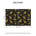 thumbnail image 2 of Placemats Set of 4 / 6, bee golden sweet cool black Placemats for Dining Table Indoor/Outdoors Heat Resistant Washable Placemats 18" x 12", 2 of 8