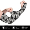 thumbnail image 3 of Uemuo White Sunflowers Printed Arm Sleeves, Cooling UV Sun Protection Sports Compression for Men/Women, 3 of 8