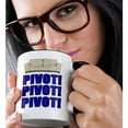 thumbnail image 2 of 3dRose, Pivot Pivot Pivot Blue, 11oz Two-Tone Black Mug, 2 of 7