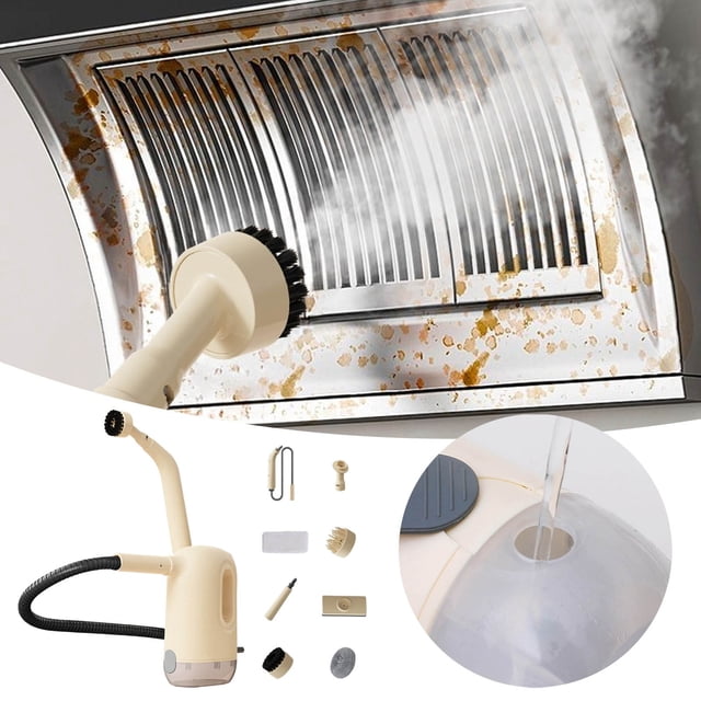 Portable Handheld Steam Cleaner High Temperature High Pressure 1200W For Home Kitchen Couch Tile Clothes Grease Removal Lightweight ABS Design Cleaning Tool