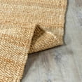 thumbnail image 6 of BoutiqueRugs Oaks Bohemian Natural Jute Area Rug - Farmhouse Hand Woven Tassel Carpet for Living Room, Bedroom - Beige, Brown, Tan - 5' x 7'6" (5x8 Area Rug), 6 of 13
