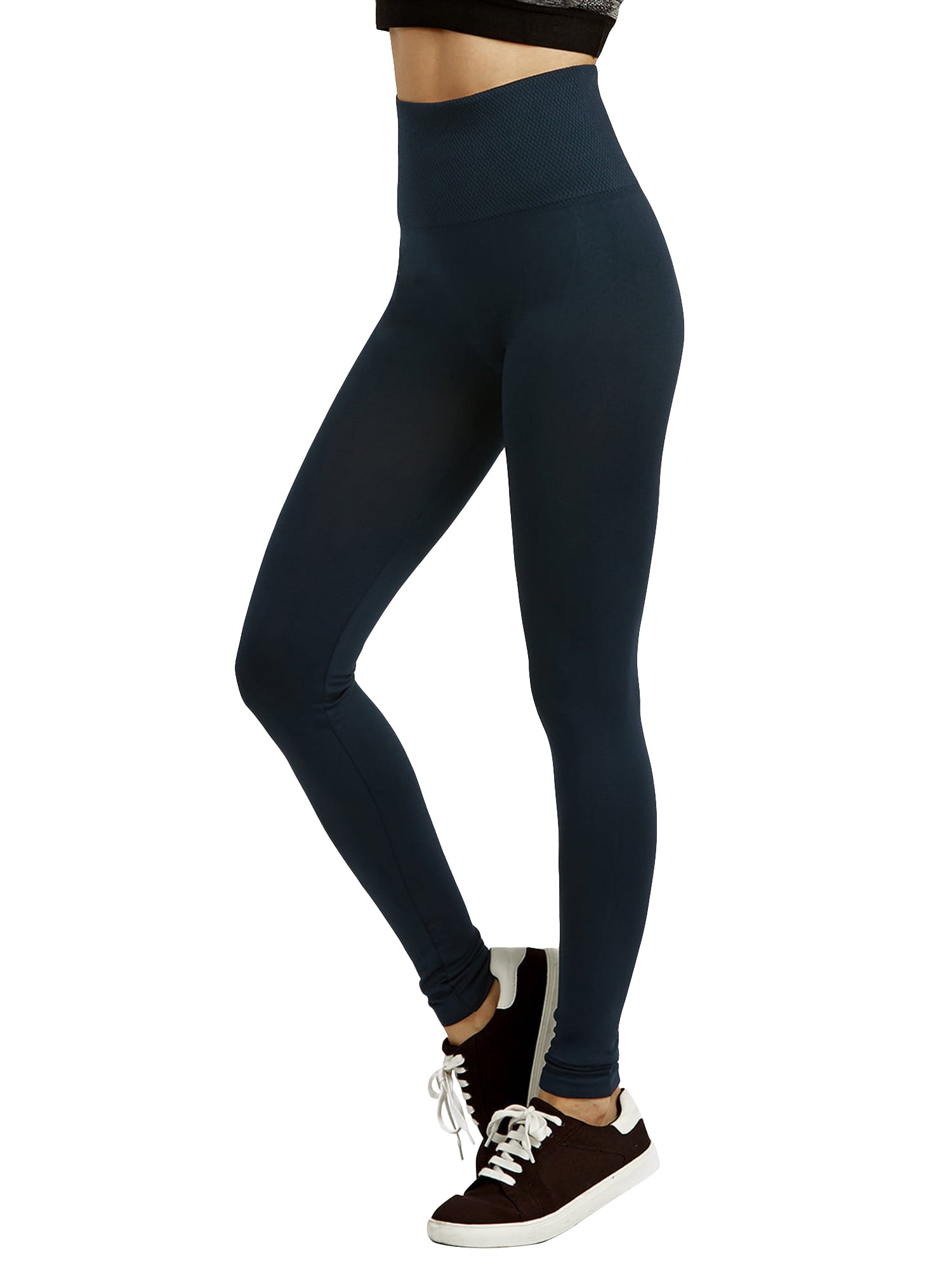 Women's High Waisted Cotton Layering Leggings - 3" Inseam, Juniors Active Wear, Machine Wash